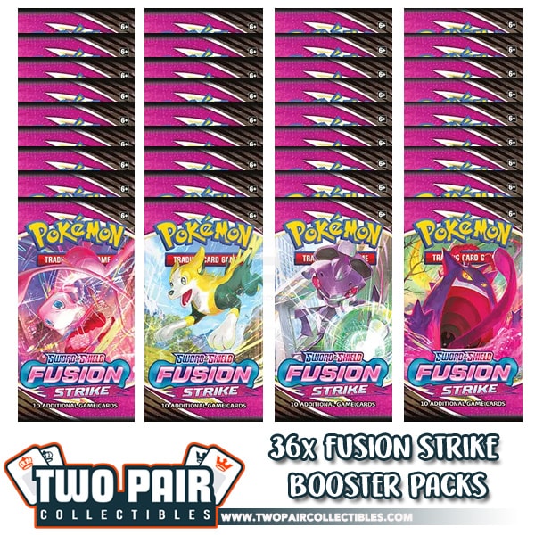 Pokemon TCG Sword Shield Fusion Strike Sleeved Booster, 46% OFF