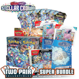 TwoPairCollectibles.com - Pokemon SV07 Stellar Crown Super Bundle