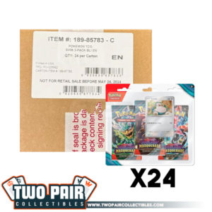 TwoPairCollectibles.com - Pokemon SV06 Twilight Masquerade 3-Pack Blister Case