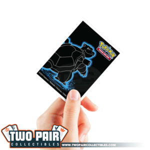 TwoPairCollectibles.com - Ultra PRO Pokemon: Neon Kanto BLASTOISE Apex Deck Protector Sleeves