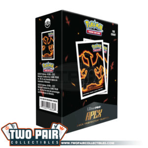 TwoPairCollectibles.com - Ultra PRO Pokemon: Neon Kanto CHARIZARD Apex Deck Protector Sleeves (105ct)