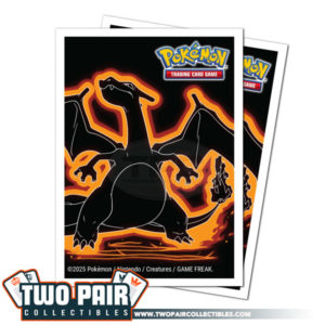 TwoPairCollectibles.com - Ultra PRO Pokemon: Neon Kanto CHARIZARD Apex Deck Protector Sleeves (105ct)