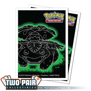 TwoPairCollectibles.com - Ultra PRO Pokemon: Neon Kanto VENUSAUR Apex Deck Protector Sleeves (105ct)